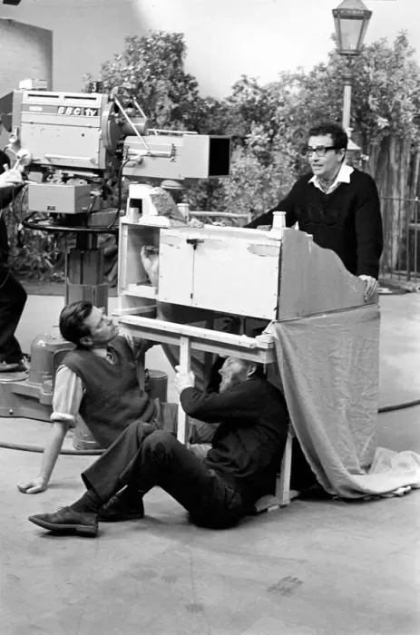 Framed Print : TV programmes Square World': Michael Bentine seen here on the set of Framed Print : TV programmes Square World': Michael Bentine seen here on the set of