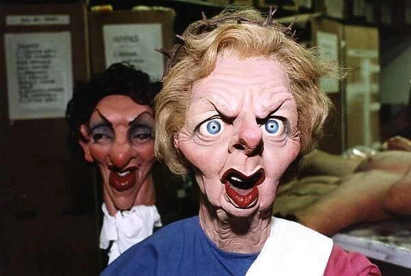 TV Progs Spitting Image puppet of Margaret Thatcher
