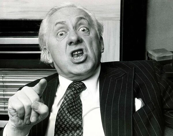 Former TV Talent spotter Hughie Green told a radio newsman to get lost in an astonishing