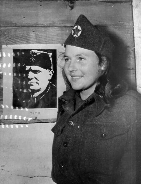 A twenty-year-old Yugoslav girl of Marshal Titos Yugoslav National Liberation Army