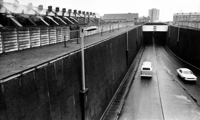 Framed Print : The Tyne Tunnel, runs under the River Tyne from Howdon in North Tyneside to Jarrow in Framed Print : The Tyne Tunnel, runs under the River Tyne from Howdon in North Tyneside to Jarrow in
