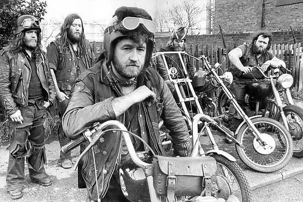 The Tyne and Wear Chapter of Hells Angels in November 1976