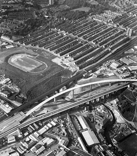 Tyneside Metro, Ouseburn Viaduct. 27th June 1979