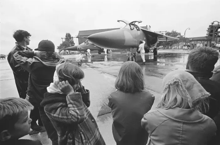 Framed Print : Two U. S. A. F F111 aircraft fly into U. S. A. F, Heyford. Colonel G Framed Print : Two U. S. A. F F111 aircraft fly into U. S. A. F, Heyford. Colonel G