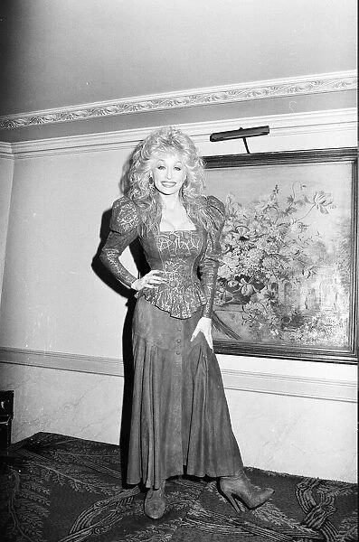 U. S. singer Dolly Parton seen here at the Dorchester Hotel, Central London