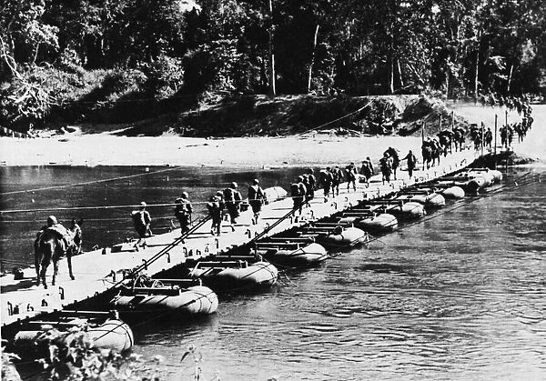 U. S. task forces advances into Burma jungle. 14th February 1945