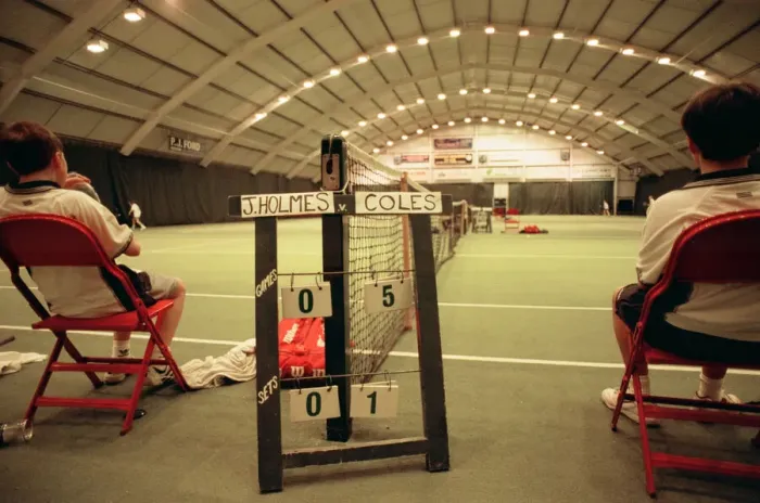 Framed Print : U14 Boys Tennis Competition at Tennis World, Prissick Base, Marton Road, Middlesbrough