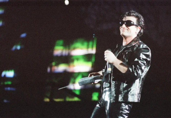 Framed Print : U2 Concert, Zoo TV Tour, Cardiff Arms Park, Cardiff, Wales, Wednesday 18th August 1993 Framed Print : U2 Concert, Zoo TV Tour, Cardiff Arms Park, Cardiff, Wales, Wednesday 18th August 1993