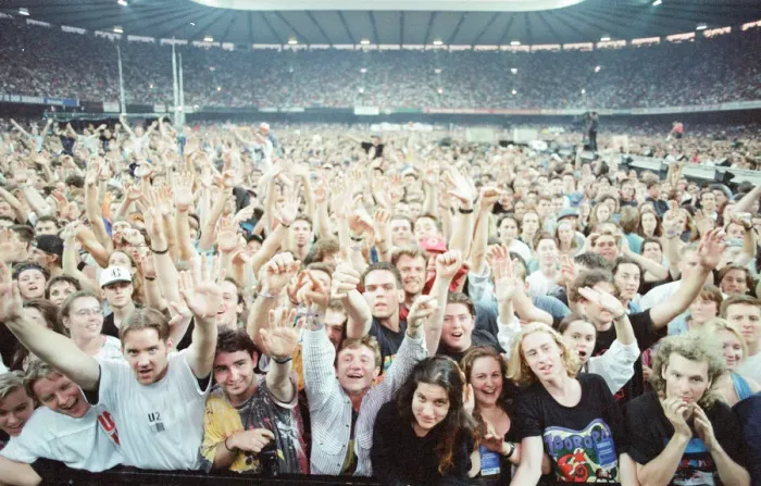 Framed Print : U2 Concert, Zoo TV Tour, Cardiff Arms Park, Cardiff, Wales, Wednesday 18th August 1993 Framed Print : U2 Concert, Zoo TV Tour, Cardiff Arms Park, Cardiff, Wales, Wednesday 18th August 1993