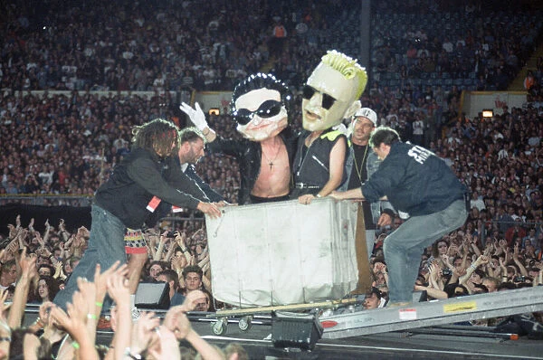 U2 in concert, Zoo TV Tour, Wembley Stadium. 11th August 1993