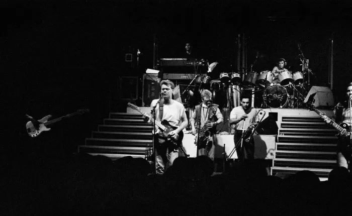 Framed Print : UB40 performing at the Odeon Birmingham. 11th March 1983 Framed Print : UB40 performing at the Odeon Birmingham. 11th March 1983