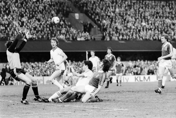 Framed Print : UEFA Cup Final First Leg at Portman Road May 1981 Ipswich Town 4 v AZ 67 Alkmaar 2