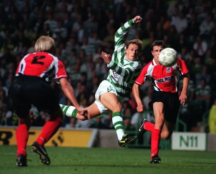 Framed Print : UEFA CUP Second Qualifying Match Second Leg at Parkhead August 1997 Celtic 6 v FC Tirol