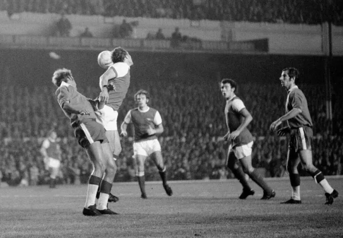 Framed Print : UEFA Fairs Cup Second Leg match at Highbury Arsenal v Lazio September 1970 Framed Print : UEFA Fairs Cup Second Leg match at Highbury Arsenal v Lazio September 1970