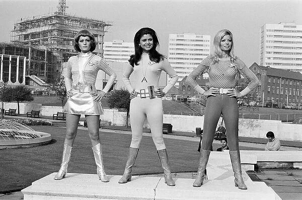 UFO, TV Series. Actresses from the science fiction series about an alien invasion of