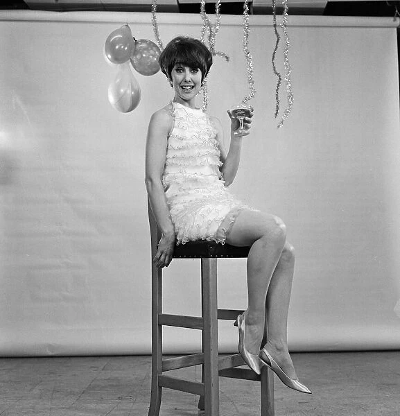 Una Stubbs wishes you a Happy New Year from the TV Centre, BBC Wood Lane, West London