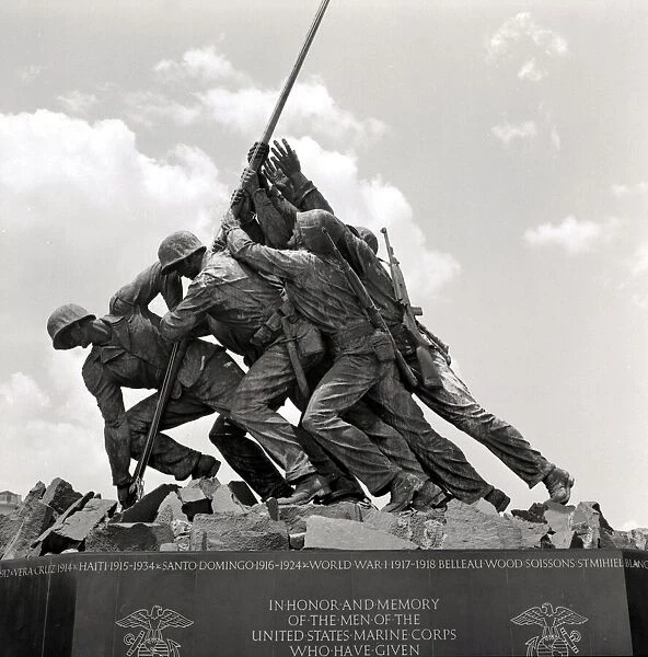 United States of America Washington D. C. July 1970 Marine Corps War Memorial stands