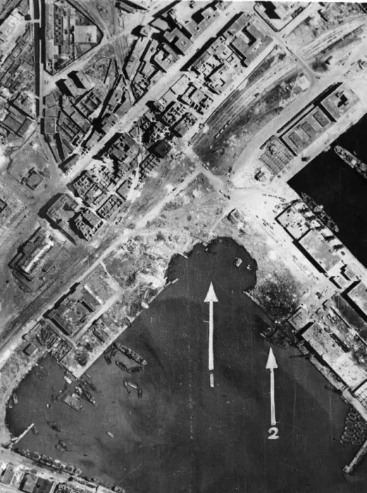 Framed Print : United States Flying Fortresses bombers take a bite out of Naples, Southern Italy