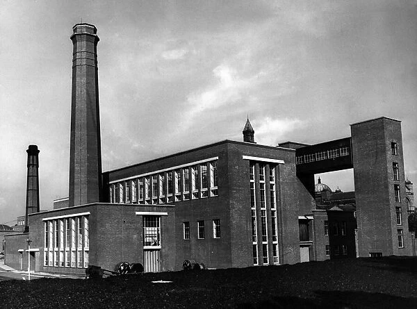 University of Birmingham, West Midlands, new boiler house, 2nd October 1953