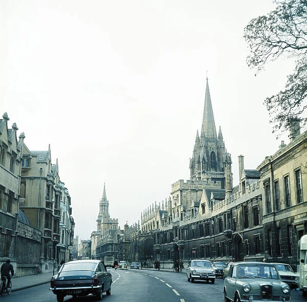 University Church of St Mary the Virgin, Oxford University, Oxfordshire. January 1972