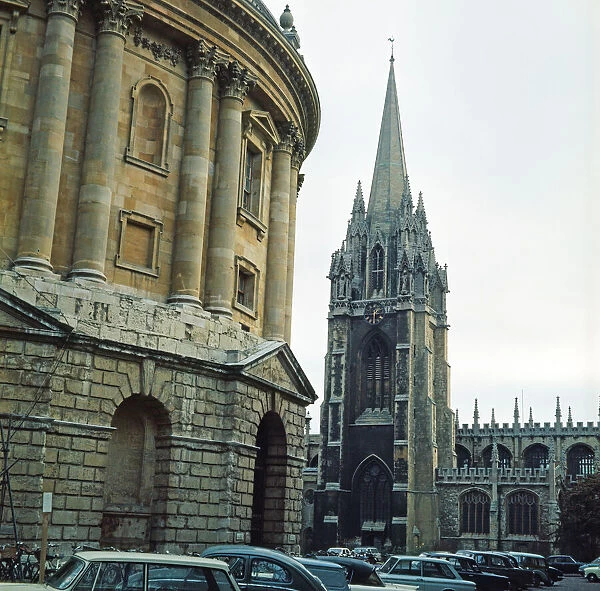 University Church of St Mary the Virgin, Oxfordshire. January 1972