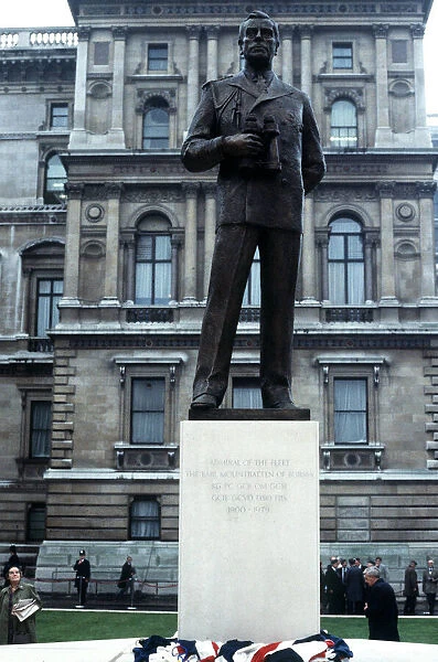 Unveiling of Lord Mountbatten Statue at the Foreign Office Green