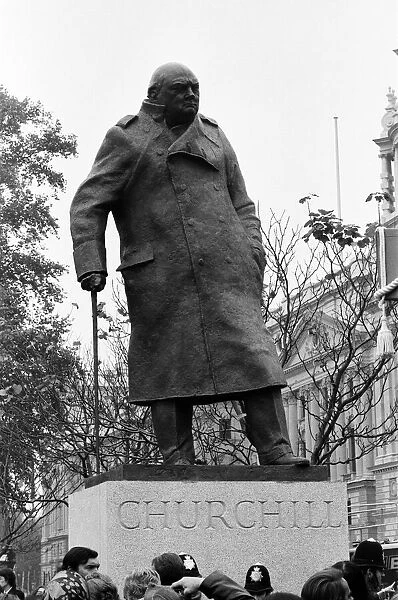 The unveiling of the Sir Winston Churchill Statue in Parliament Sqaure