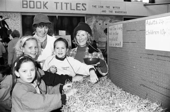Framed Print : Upperthong School Christmas Fair - Needle in a Haystack. 7th December 1991 Framed Print : Upperthong School Christmas Fair - Needle in a Haystack. 7th December 1991