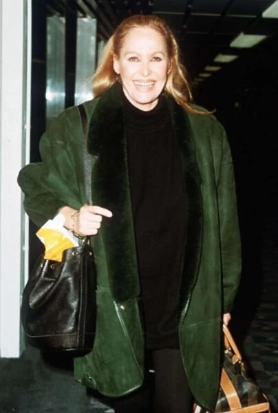 Ursula Andress actress arriving at Heathrow Airport