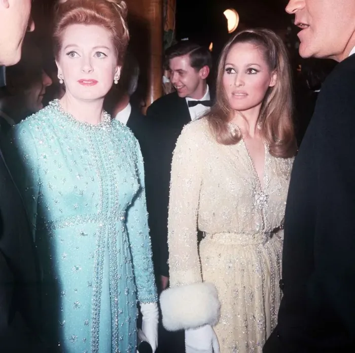 Framed Print : Ursula Andress and Deborah Kerr at the Royal premiere of Film Born Free Dbase MSI Framed Print : Ursula Andress and Deborah Kerr at the Royal premiere of Film Born Free Dbase MSI
