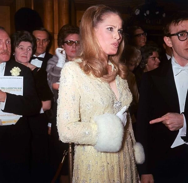 Ursula Andress and Woody Allen at the Royal premiere of the film Born Free March