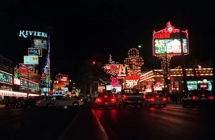 Framed Print : USA - Las Vegas Boulevard at night Framed Print : USA - Las Vegas Boulevard at night