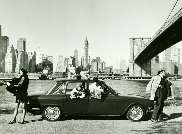 Framed Print : USA New York Brooklyn bridge Manhattan Skyline Peter Udell and Wife Joan