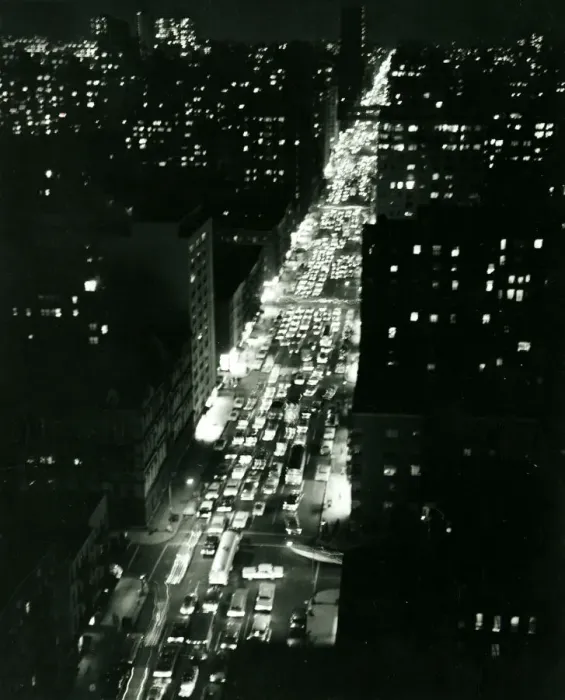 Framed Print : USA New york looking from Bookman tower skysccraper the Traffic streches for miles into Framed Print : USA New york looking from Bookman tower skysccraper the Traffic streches for miles into