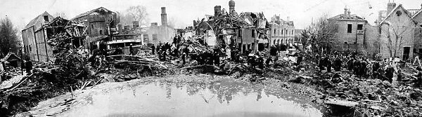 V-2 incident at Waltham Abbey, Essex. 7th March 1945
