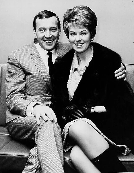 Val Doonican singer and entertainer with wife Lynn Dbase