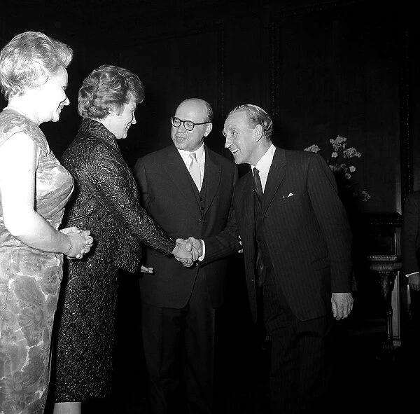 VALENTINA TERESHKOVA in 1964 shaking hands with the then transport minister Ernest