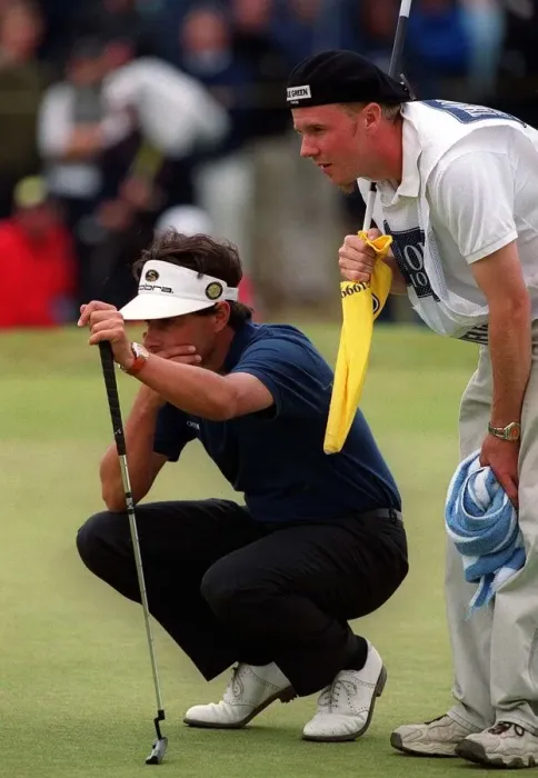 Framed Print : Van Der Velde golfer at the British Open Golf July 1999 Championship at Carnoustie