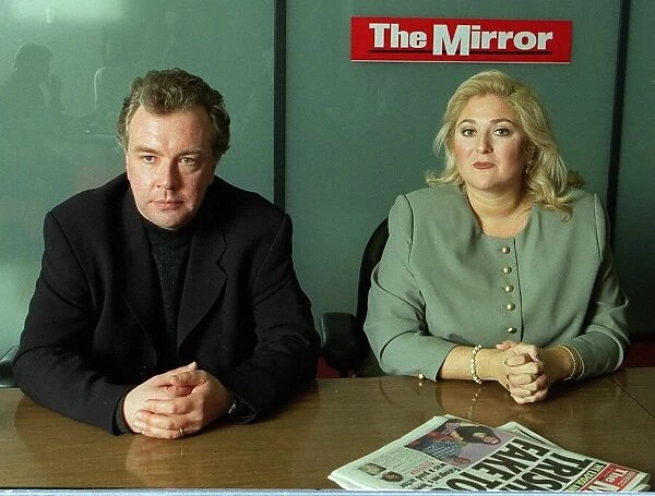Vanessa Feltz TV Presenter with Matthew Bannister Feb 1999 Chief Executive of BBC