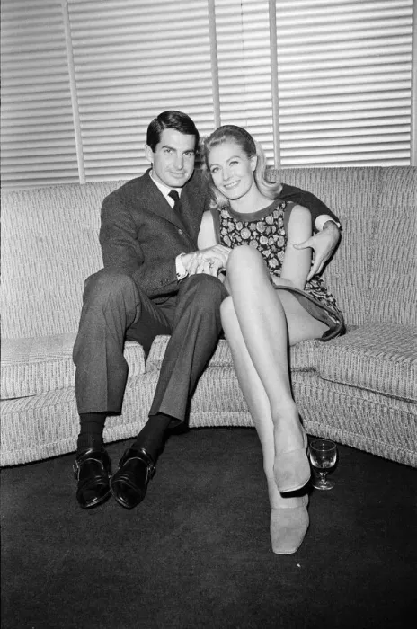 Framed Print : Vanessa Redgrave and George Hamilton at a press conference at the BBC Wood Lane Studios