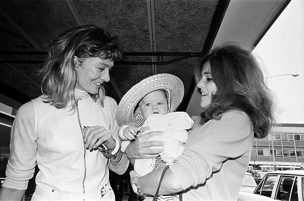 Vanessa Redgrave was at Heathrow Airport holding a baby