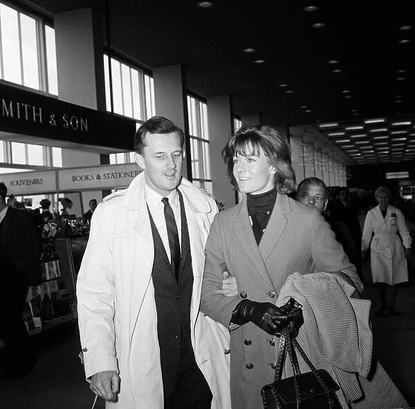Vanessa Redgrave and her husband Tony Richardson at LAP leaving for Gibraltar