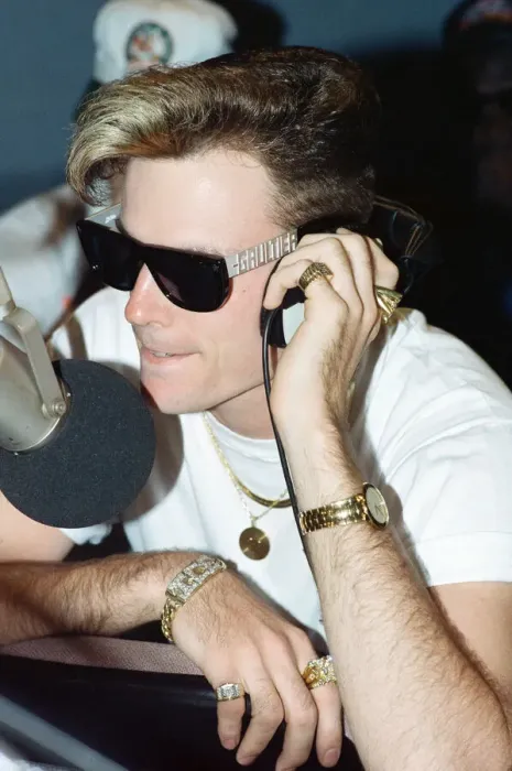 Framed Print : Vanilla Ice visits Capital Radio, London. 10th April 1991 Framed Print : Vanilla Ice visits Capital Radio, London. 10th April 1991