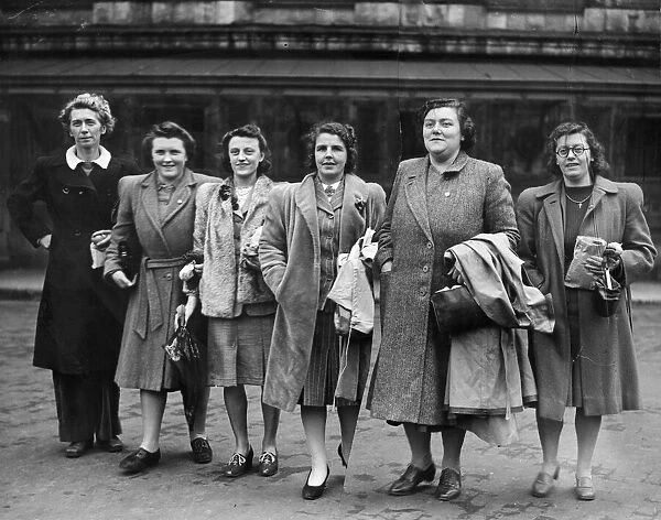 Various ladies, - name unknown. It is possible these ladies are meeting