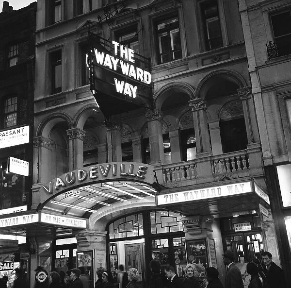 The Vaudeville theatre in the West End, central London, 1965