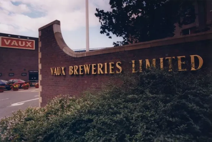 Framed Print : The Vaux Brewery in Sunderland - on the day that it was announced that the North East Framed Print : The Vaux Brewery in Sunderland - on the day that it was announced that the North East