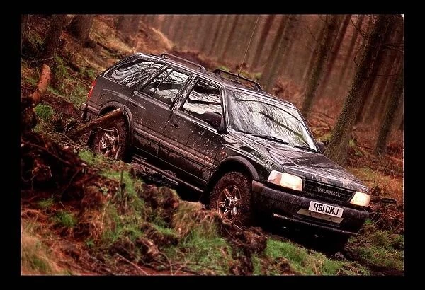 Vauxhall Frontera March 1998 Forest trail woodland mud