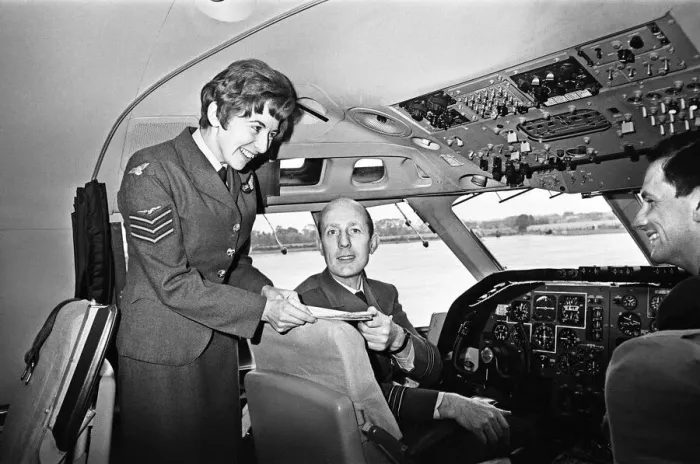 Framed Print : VC10 crew for Queens flight to South Africa 30h October 1968 Framed Print : VC10 crew for Queens flight to South Africa 30h October 1968