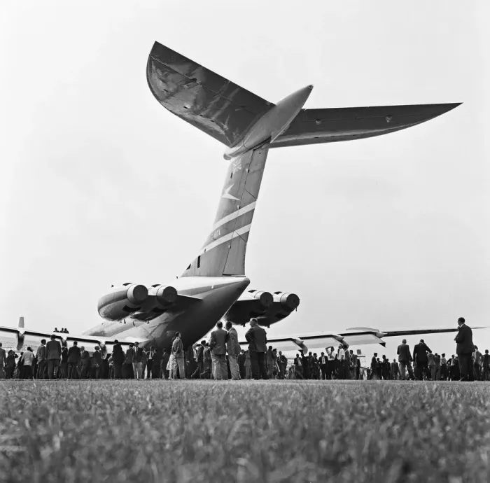 Framed Print : VC10 Vickers long range Jet Airliner (which has a tail like a whale Framed Print : VC10 Vickers long range Jet Airliner (which has a tail like a whale