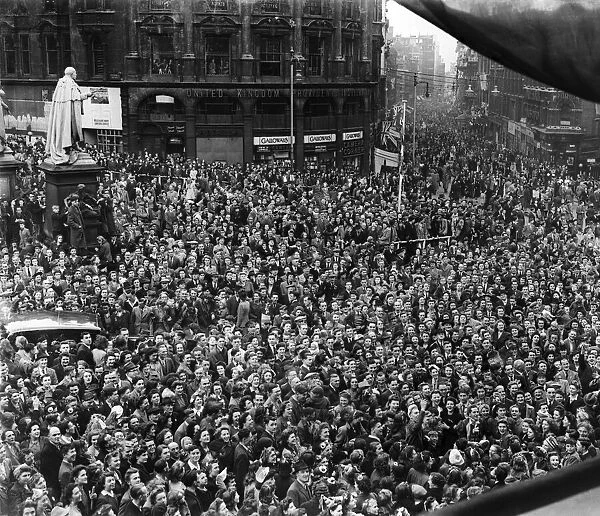 VE DAy Celebrations in Central Birmingham at the end of the Second World War